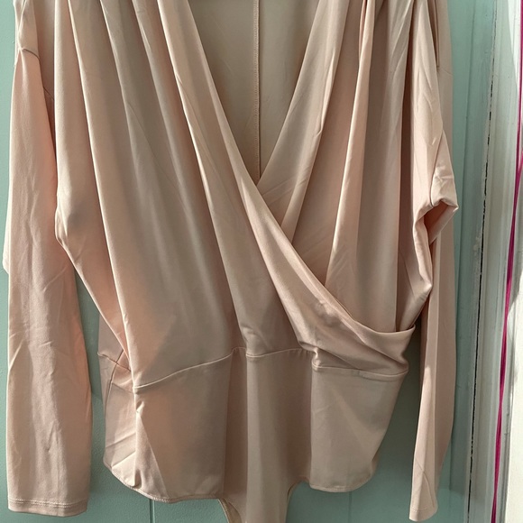 Eloquii | Draped Surplice Bodysuit - Picture 2 of 4